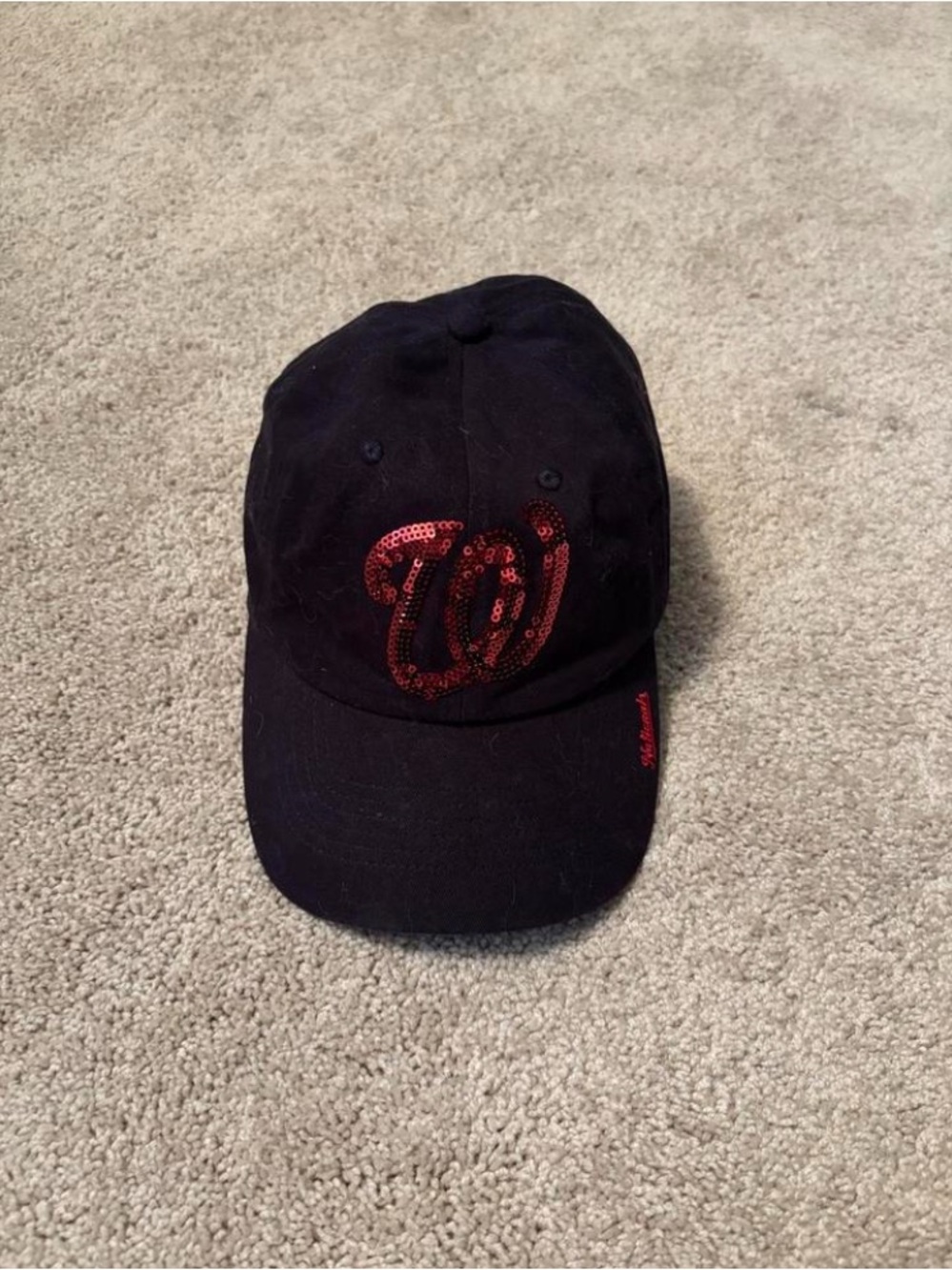 Washington Nationals Sequin Embroidered Baseball Cap